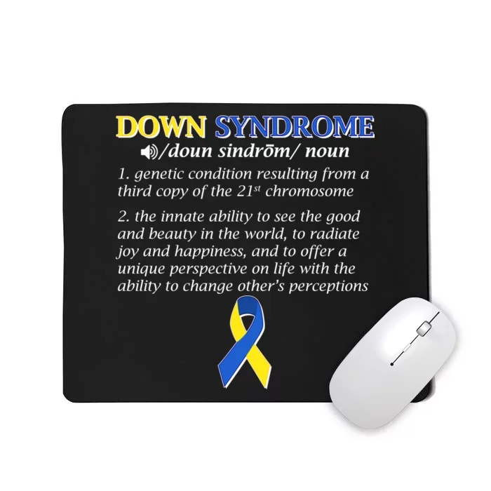 Down Syndrome Definition Mousepad