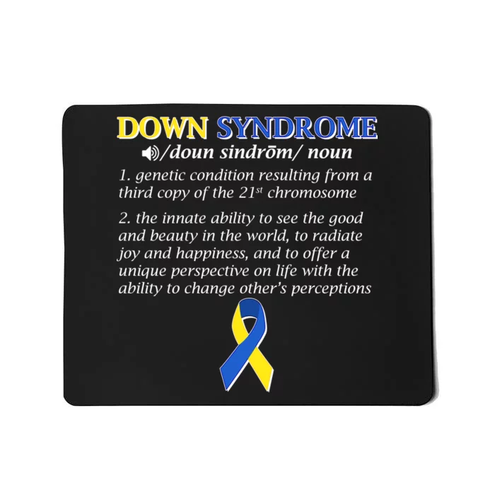 Down Syndrome Definition Mousepad