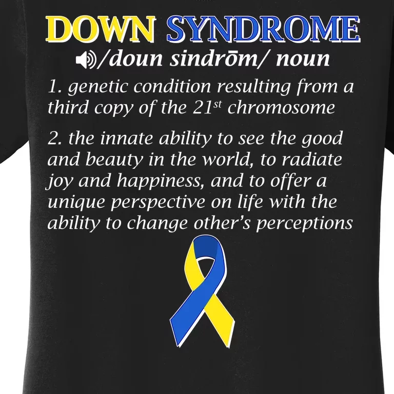 Down Syndrome Definition Women's T-Shirt