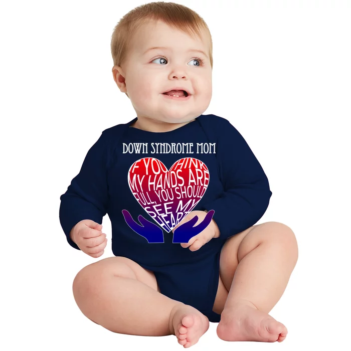 Down Syndrome Mom Baby Long Sleeve Bodysuit