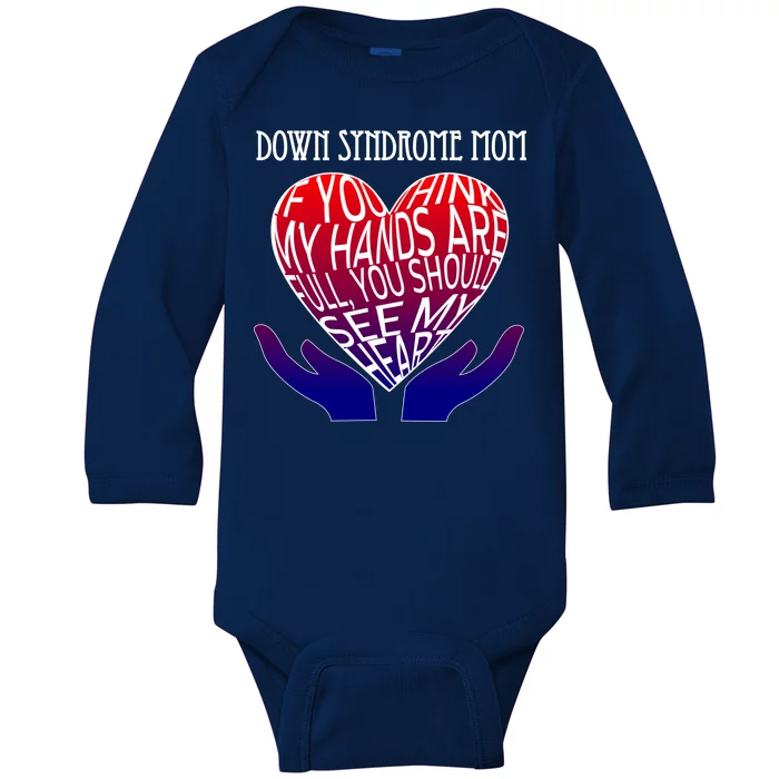 Down Syndrome Mom Baby Long Sleeve Bodysuit