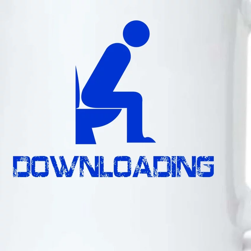 Downloading Poop Toilet Black Color Changing Mug