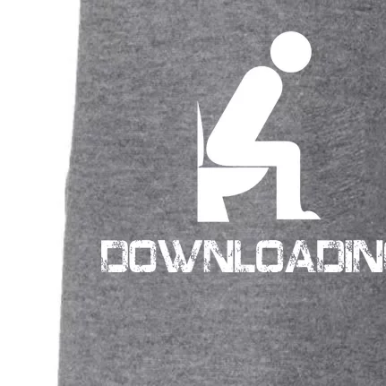 Downloading Poop Toilet Doggie 3-End Fleece Hoodie