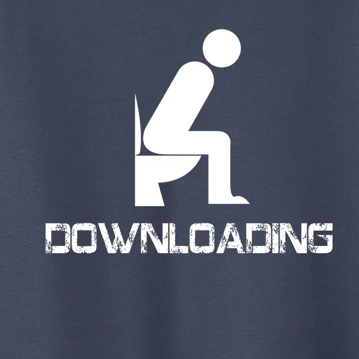 Downloading Poop Toilet Toddler T-Shirt