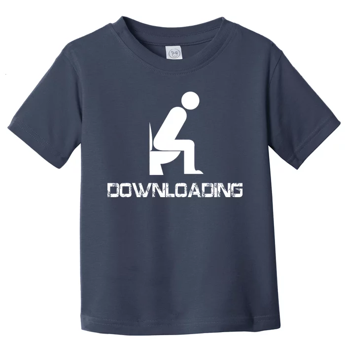 Downloading Poop Toilet Toddler T-Shirt