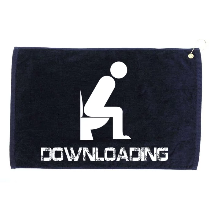 Downloading Poop Toilet Grommeted Golf Towel