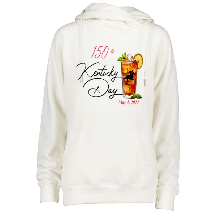 Derby Party 150th Derby Day Horse Racing Talk Derby To Me Womens Funnel Neck Pullover Hood