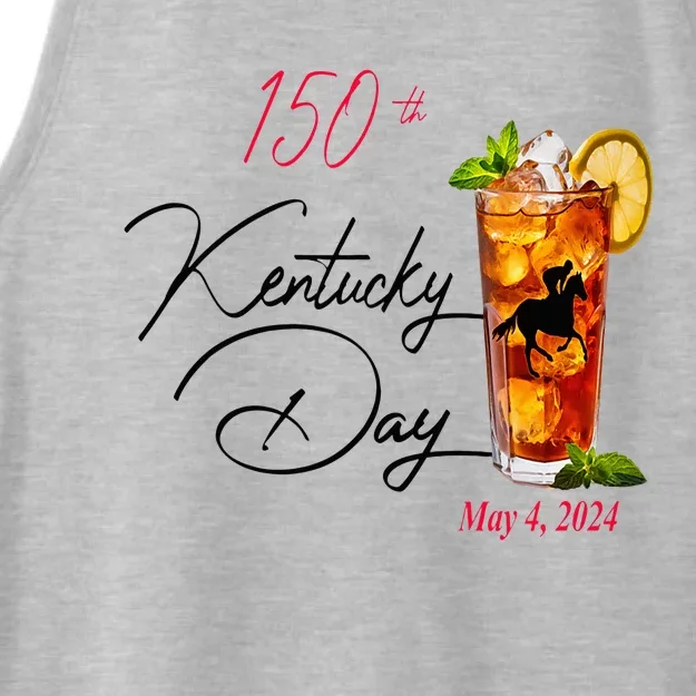 Derby Party 150th Derby Day Horse Racing Talk Derby To Me Ladies Tri-Blend Wicking Tank