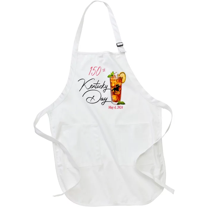 Derby Party 150th Derby Day Horse Racing Talk Derby To Me Full-Length Apron With Pocket