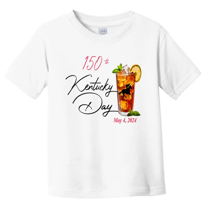 Derby Party 150th Derby Day Horse Racing Talk Derby To Me Toddler T-Shirt