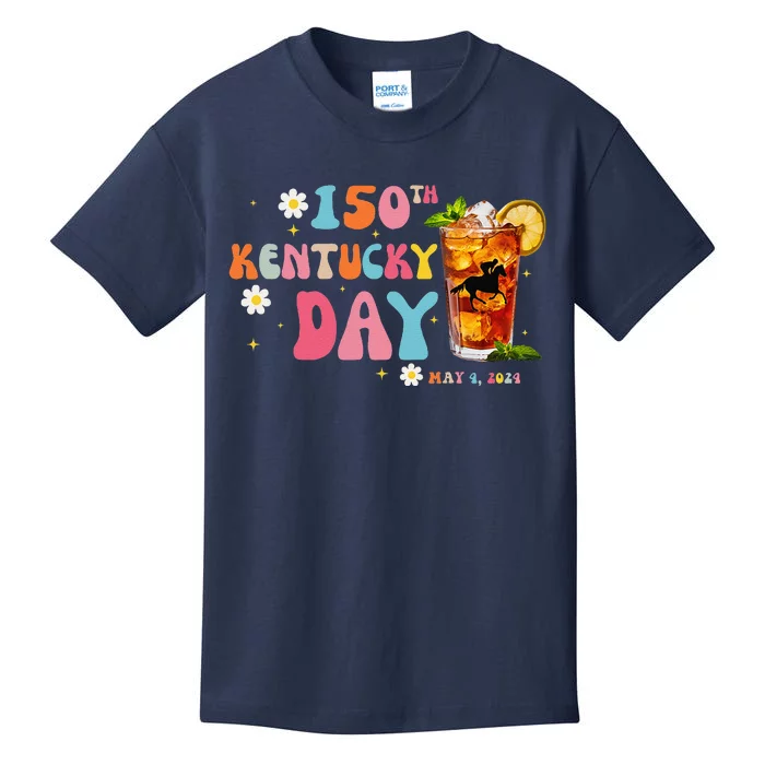 Derby Party 150th Derby Day Horse Racing Talk Derby To Me Kids T-Shirt