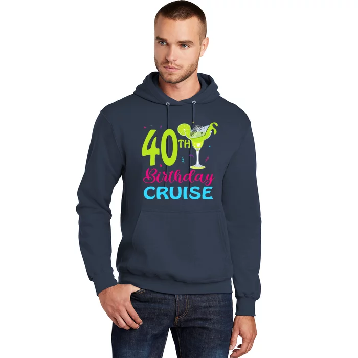 Drinking Party 40th Birthday Cruise Vacation Squad Cruising Hoodie