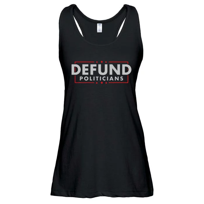 Defund Politicians Anti Government Political Ladies Essential Flowy Tank