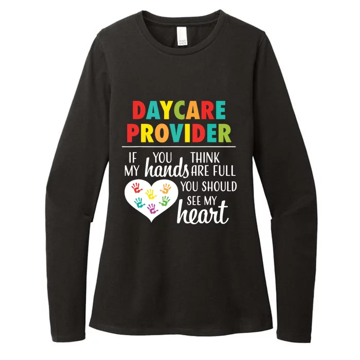 Daycare Provider Appreciation Gift Childcare Womens CVC Long Sleeve Shirt