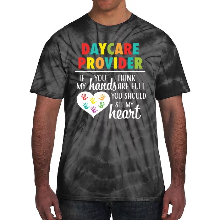 Daycare Provider Appreciation Gift Childcare Tie-Dye T-Shirt