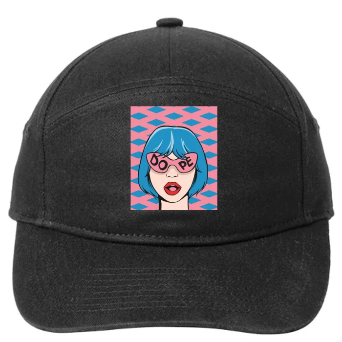 Dope Pop Art 7-Panel Snapback Hat