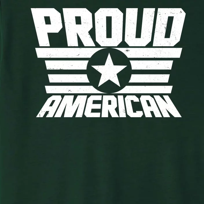 Distressed Proud American USA Patriot ChromaSoft Performance T-Shirt