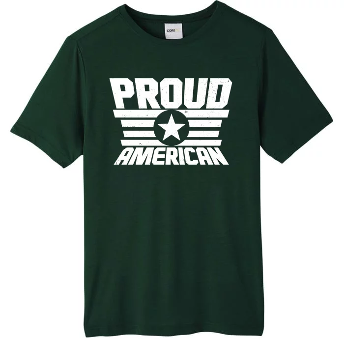 Distressed Proud American USA Patriot ChromaSoft Performance T-Shirt