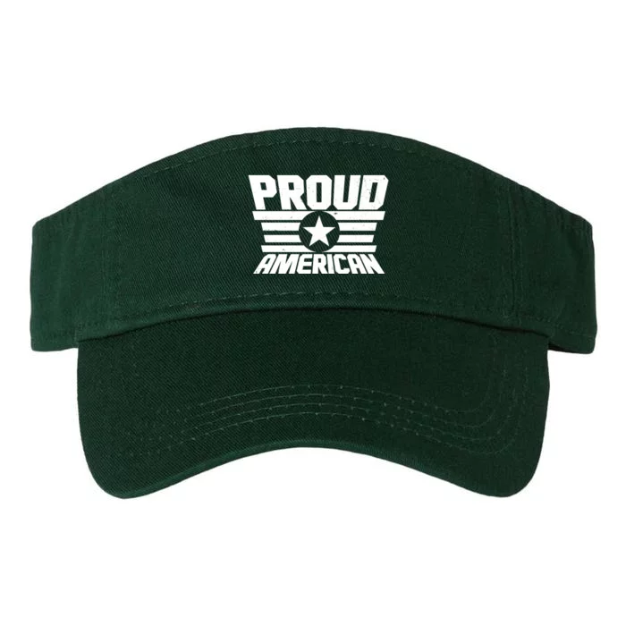 Distressed Proud American USA Patriot Valucap Bio-Washed Visor