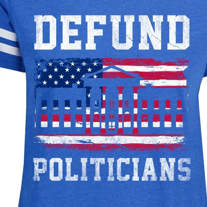 Defund Politicians AntiGovernment Political Enza Ladies Jersey Football T-Shirt