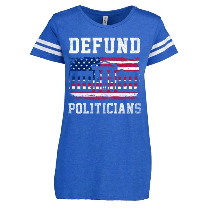 Defund Politicians AntiGovernment Political Enza Ladies Jersey Football T-Shirt