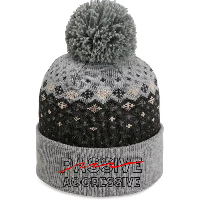 Doublecrossclothingco Passive Aggressive The Baniff Cuffed Pom Beanie