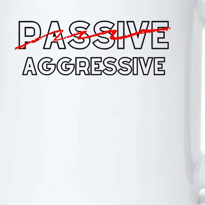 Doublecrossclothingco Passive Aggressive Black Color Changing Mug