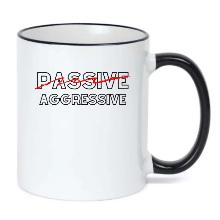 Doublecrossclothingco Passive Aggressive Black Color Changing Mug