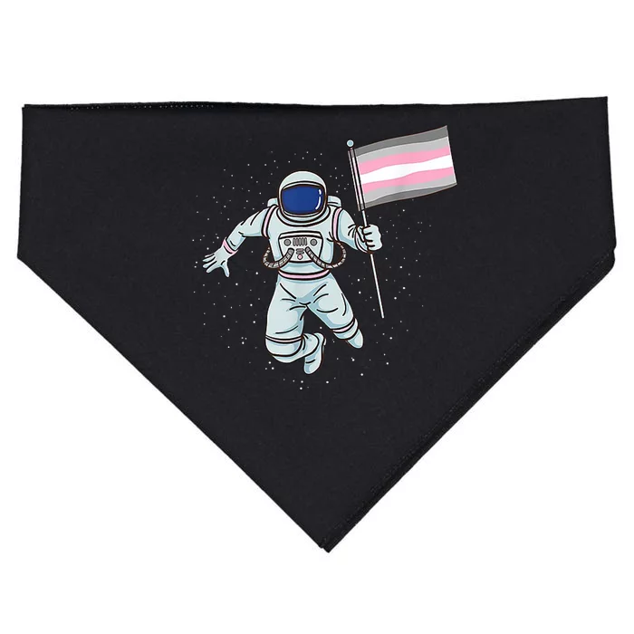 Demigirl Pride Astronaut Flag USA-Made Doggie Bandana