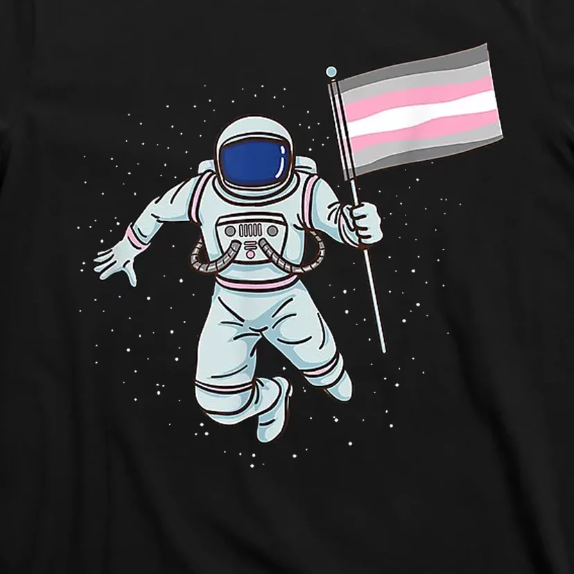 Demigirl Pride Astronaut Flag T-Shirt