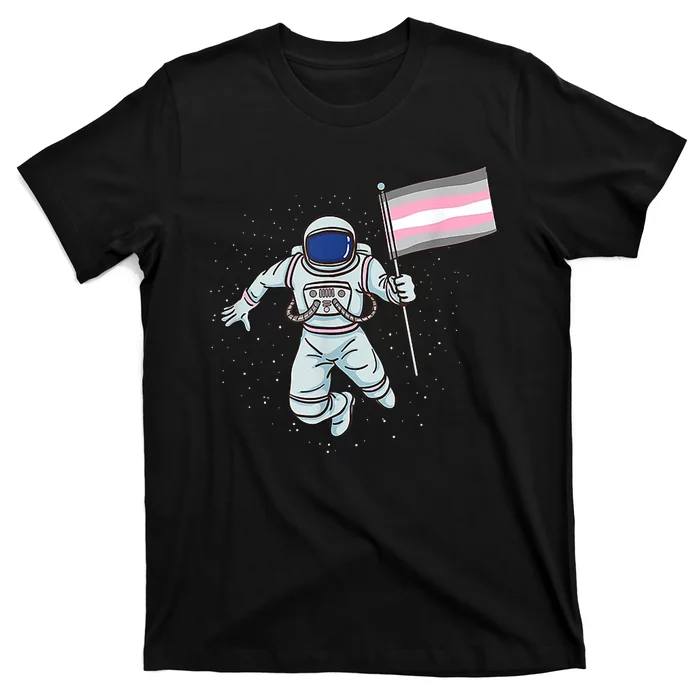 Demigirl Pride Astronaut Flag T-Shirt