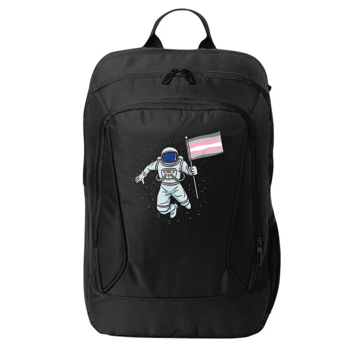 Demigirl Pride Astronaut Flag City Backpack