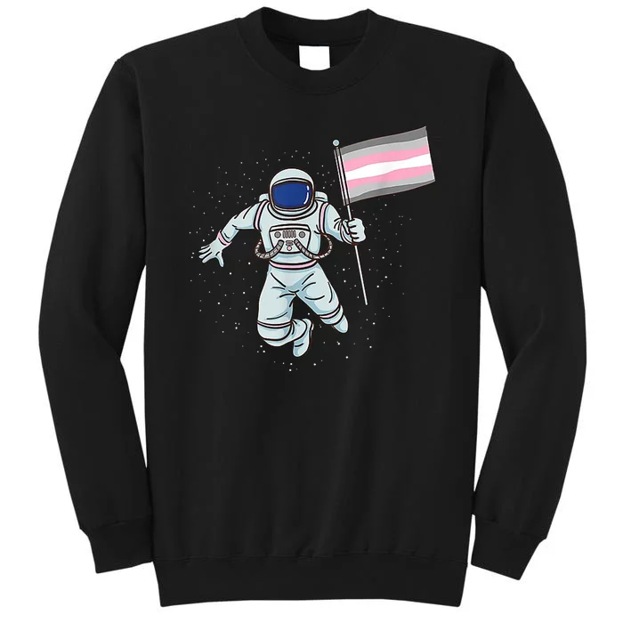 Demigirl Pride Astronaut Flag Tall Sweatshirt