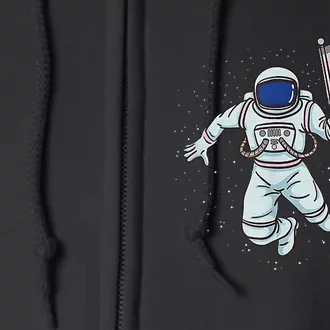 Demigirl Pride Astronaut Flag Full Zip Hoodie