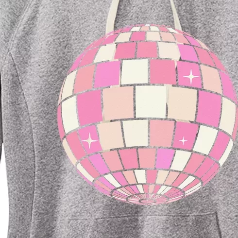 Danish Pastel Aesthetic Disco Ball Women's Fleece Hoodie