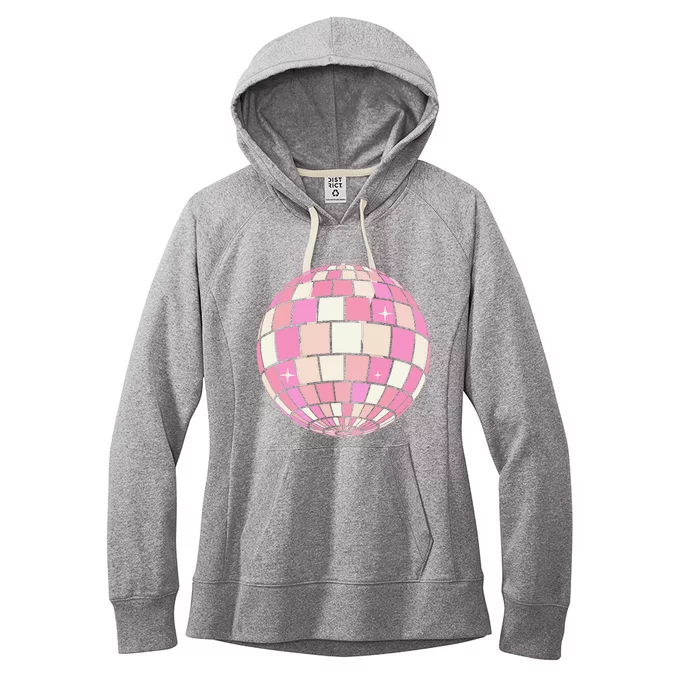 Danish Pastel Aesthetic Disco Ball Women's Fleece Hoodie