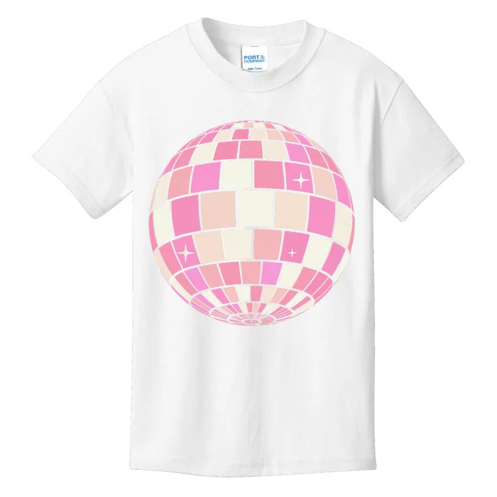 Danish Pastel Aesthetic Disco Ball Kids T-Shirt