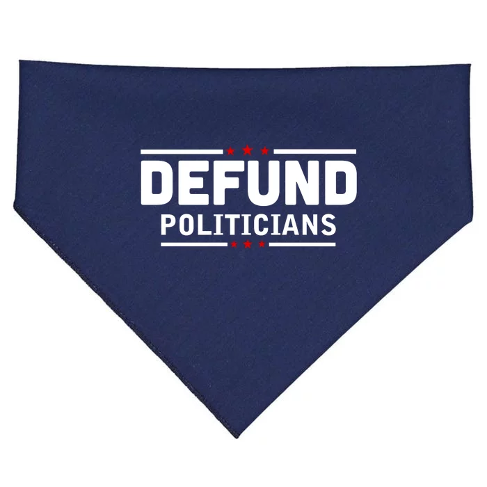 Defund Politicians Anti Government USA-Made Doggie Bandana