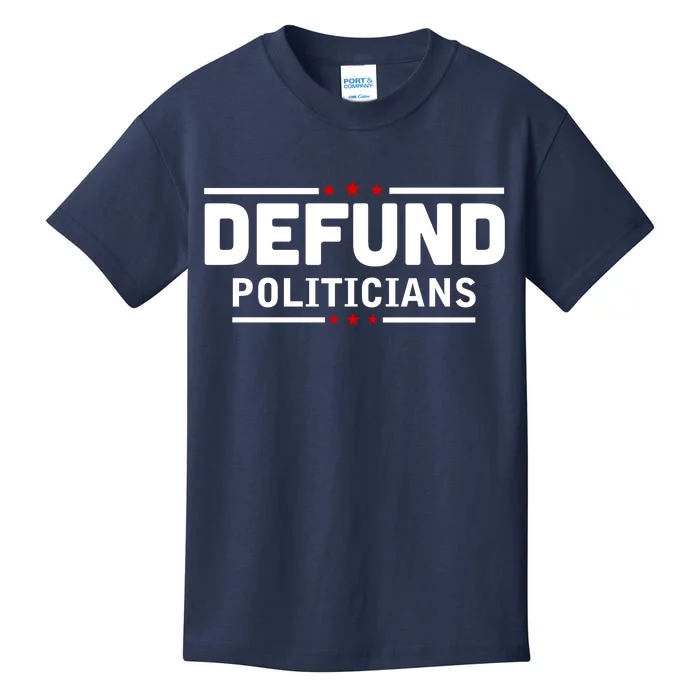 Defund Politicians Anti Government Kids T-Shirt