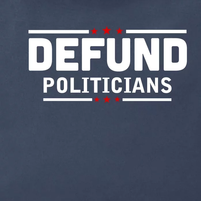 Defund Politicians Anti Government Zip Tote Bag