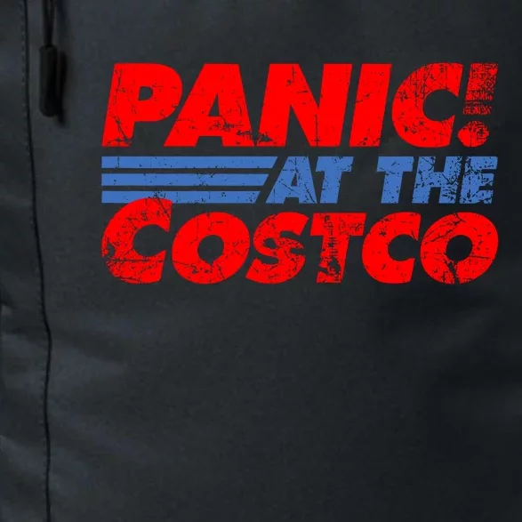 Distressed Panic At The Costco Funny Meme Daily Commute Backpack