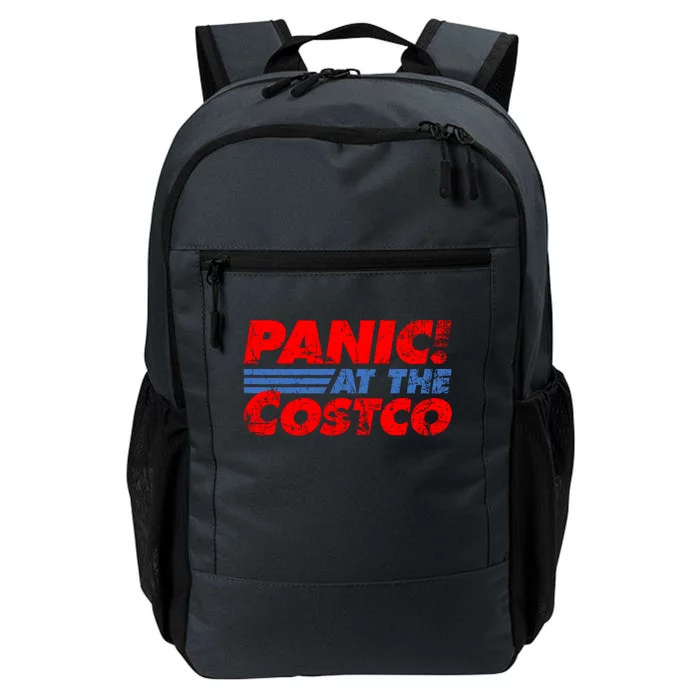 Distressed Panic At The Costco Funny Meme Daily Commute Backpack