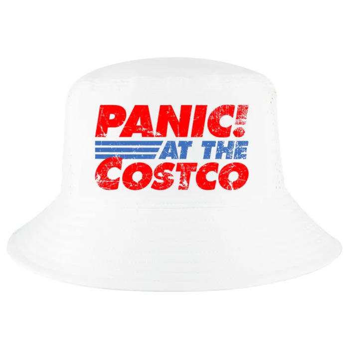 Distressed Panic At The Costco Funny Meme Cool Comfort Performance Bucket Hat