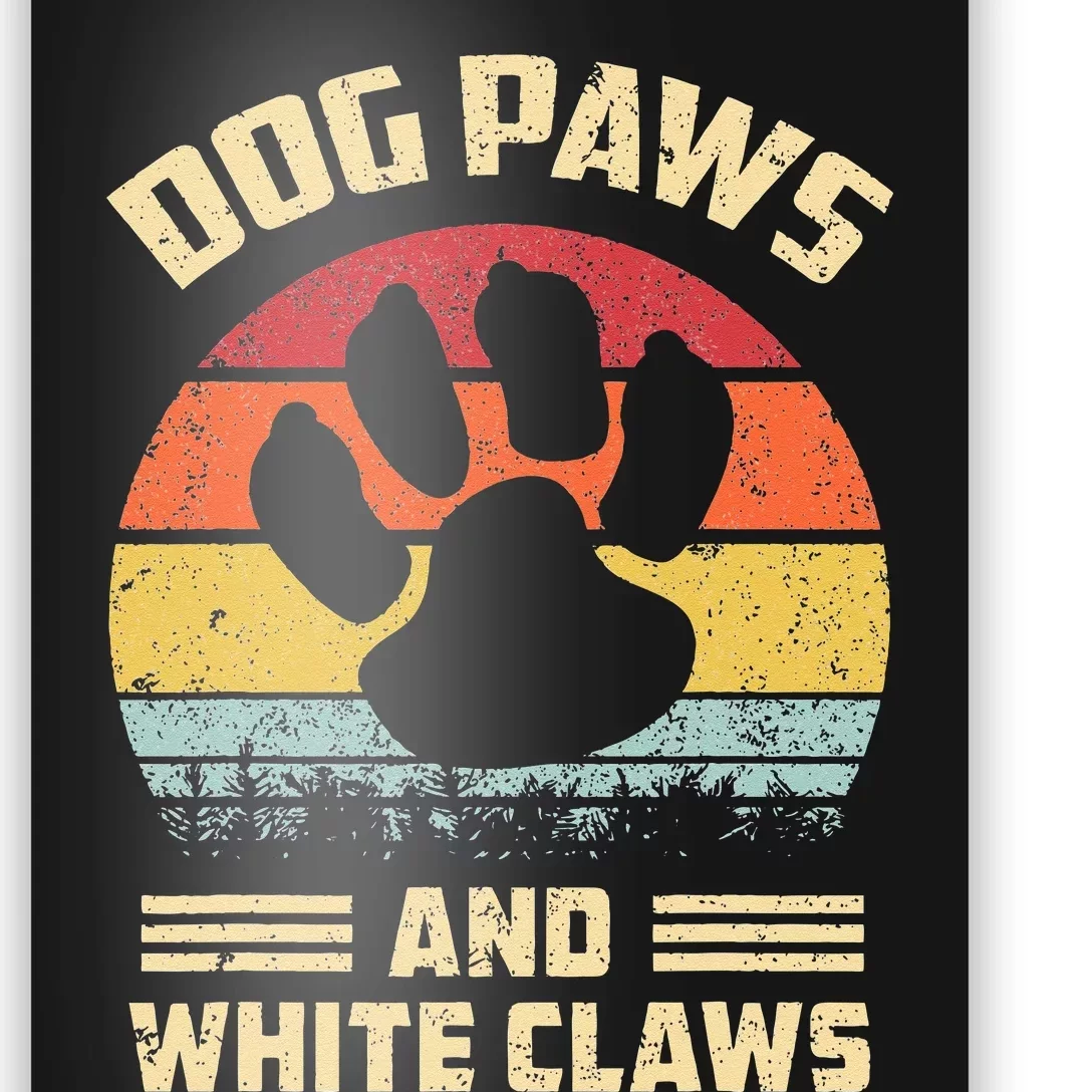 Dog paws and white claws Poster