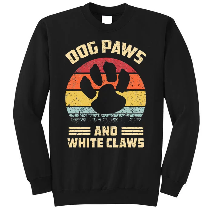 Dog paws and white claws Tall Sweatshirt