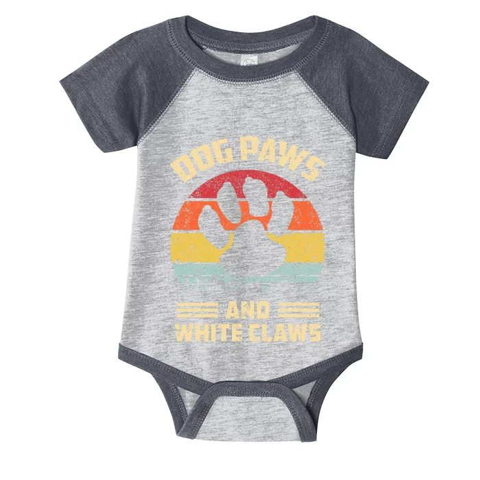 Dog paws and white claws Infant Baby Jersey Bodysuit