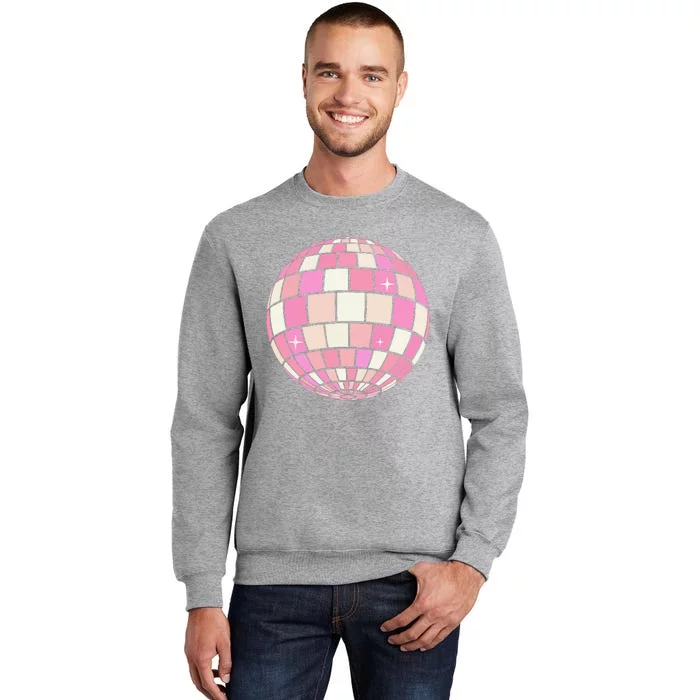 Danish Pastel Aesthetic Disco Ball Tall Sweatshirt