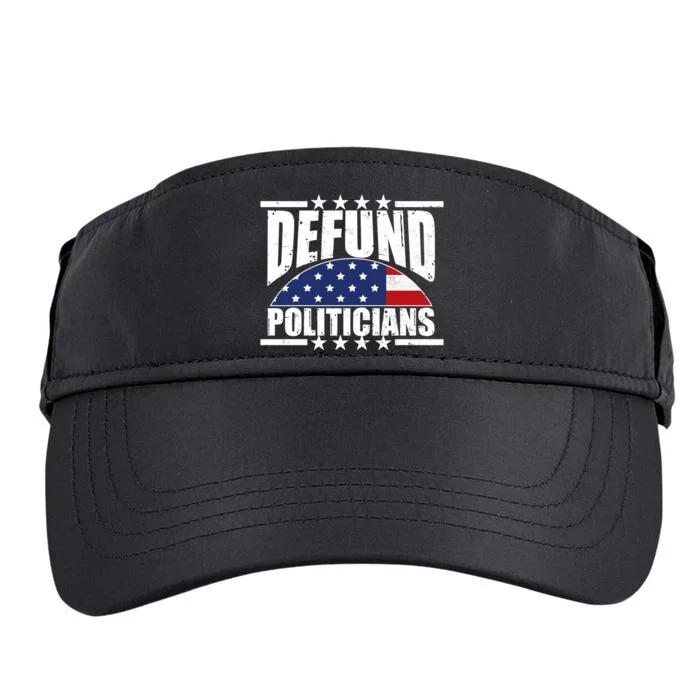 Defund Politicians American USA Flag Adult Drive Performance Visor