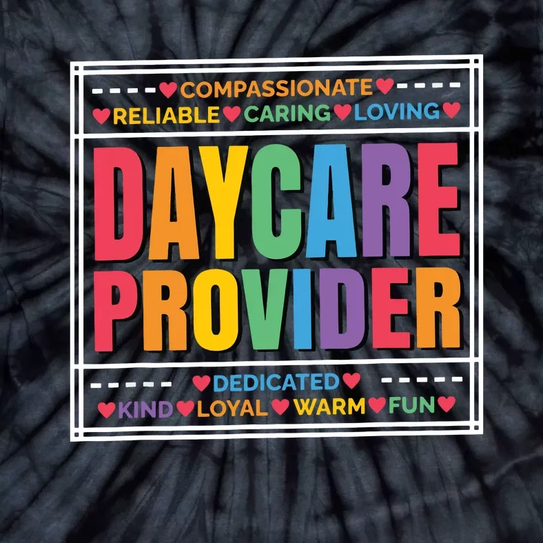 Daycare Provider And Childcare Provider Tie-Dye T-Shirt