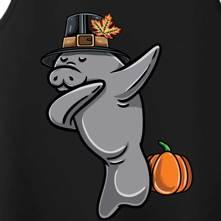 Dabbing Pilgrim Atee Thanksgiving Gift Performance Tank